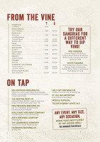 Tap House Grill menu