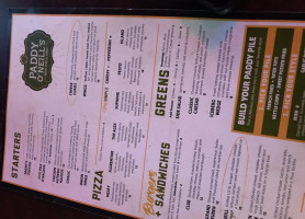 Paddy O'neill's Irish Pub Grill menu