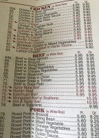 Panda House menu