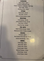 Cafe Oasis menu