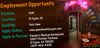 Pancho's Mexican inside