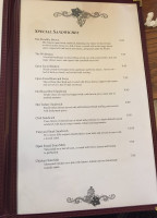 Bob Ruth's Vineyard menu