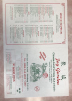 Joy Garden menu