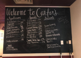 Carter's Steak Seafood menu