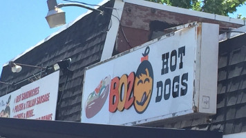 Boz's Hot Dogs inside