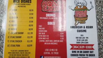 Arden's Burger Grill Central food