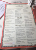 Whitman Diner menu