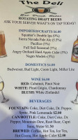 Dc Pub Grill menu