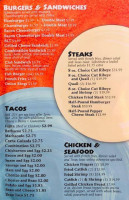 Garcias menu