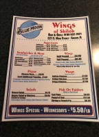 Wings Of Shiloh menu