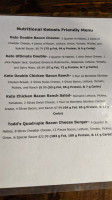 Ashton Burger Barn menu