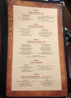 Benito's Brick Oven menu