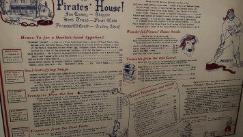 The Pirates' House menu