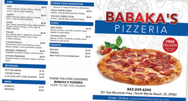 Babaka's Pizzeria food