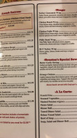 Houston's Trail's End menu