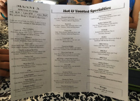 Manny's Deli Subs menu