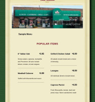 Rex Italian Foods menu