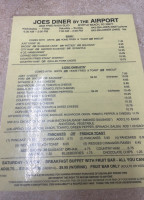 Joe's Diner By The Airport menu