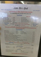 Little Bit's Grill menu