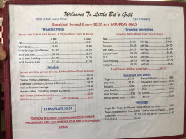 Little Bit's Grill menu