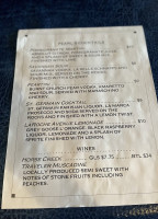 Pearl's Saltwater Grille menu