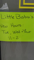 Little Bistro menu