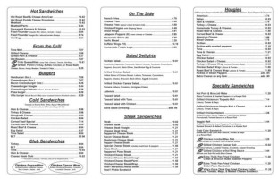 Villa Deli menu