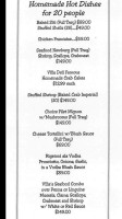 Villa Deli menu