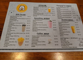 Oh Bear Cafe Teahouse menu