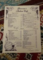 Genovese's Italian Cafe menu