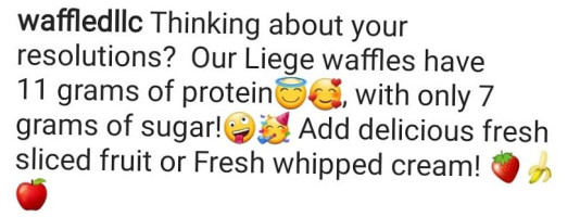 Waffled food