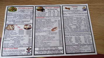 Big Daddy's Drive In menu