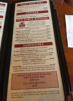 Chuck's Steak House, Myrtle Beach menu