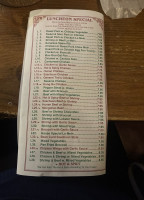 Great Wall menu