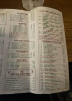 Great Wall menu