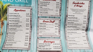 Buckets Grill menu