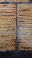 Nu-way Lounge menu