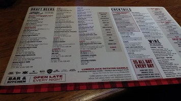 Twin Peaks Greenville menu