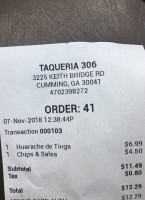 Taqueria 306 food