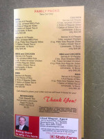 Bluegrass Bbq Catering menu