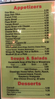 Joe's Italian Villa Inc menu