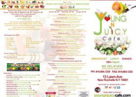 Young N Juicy Cafe menu