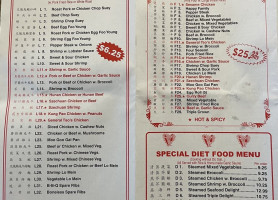 Panda House menu