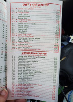 Tai Feng Panda House menu