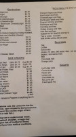 Kim’s Parkside Catfish menu