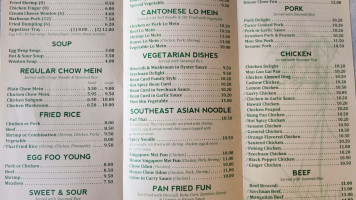 Golden Star Chinese Food menu