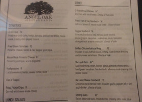 Angel Oak Restaurant And Bar menu