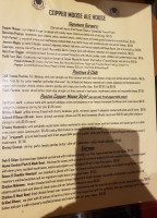 The Copper Moose Ale House menu