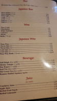 Nagano Japanese Steakhouse And Sushi menu