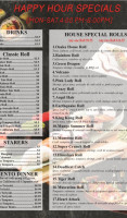 Osaka Sushi Steakhouse menu